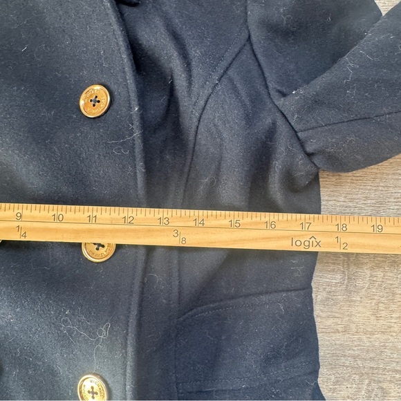Michael Kors Wool Blend Peacoat Blue Size Small - Picture 12 of 14